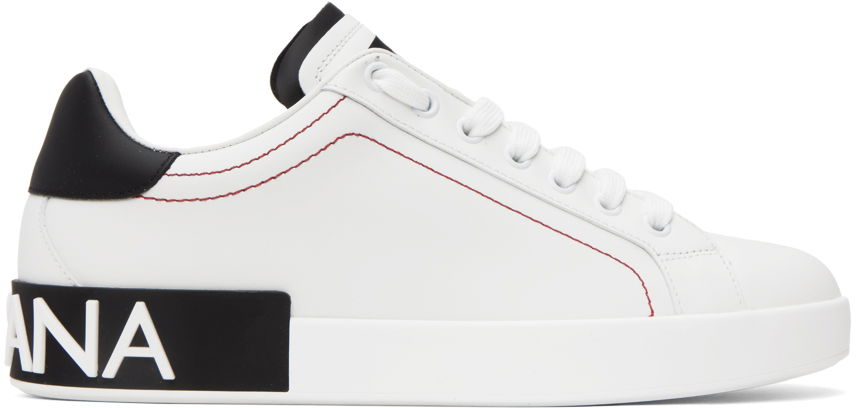 Tenisky a topánky Dolce & Gabbana White Embossed Sneakers Biela | CS2216AH526, 0
