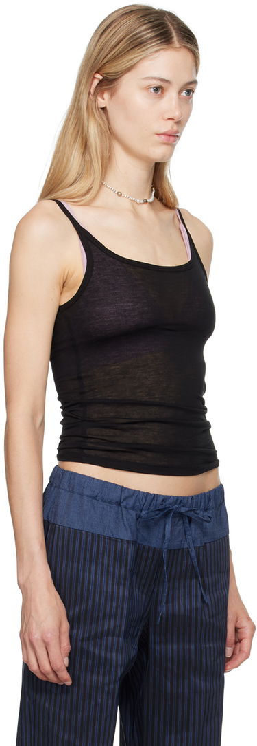 Tielko Baserange Baserange Bamboo Lyocell Tank Top Čierna | TOTT-BL-000, 1
