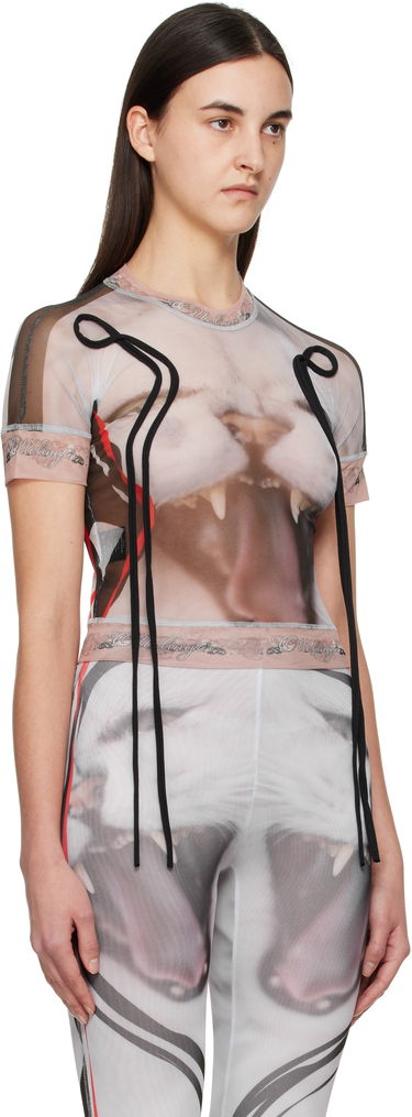 Tričko Ottolinger Ottolinger Mesh Cat Graphic T-Shirt Béžová | 10110040102, 1
