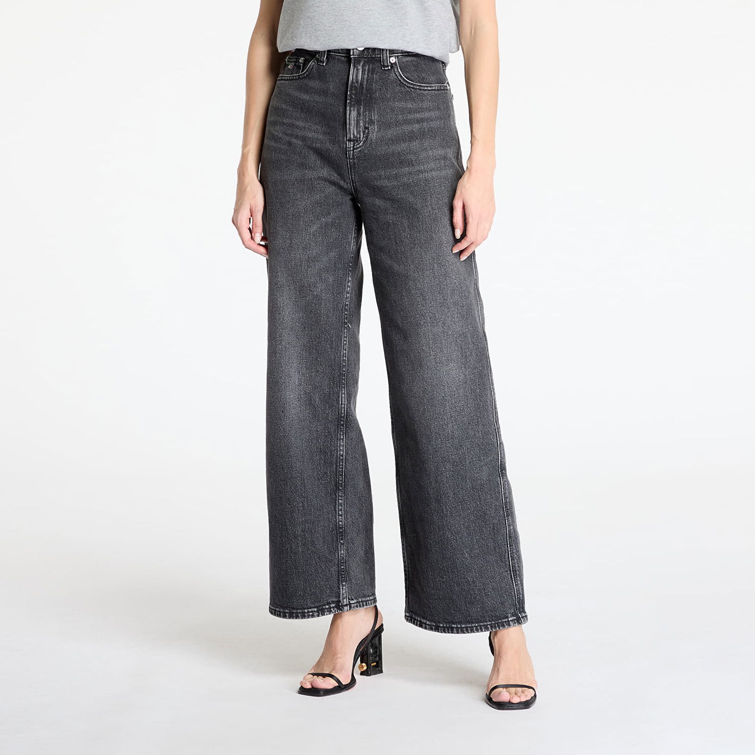 Džínsy Tommy Hilfiger Tommy Jeans Claire High Rise Wide Leg Jeans W25/L30 Čierna | DW0DW20660 1BZ, 0