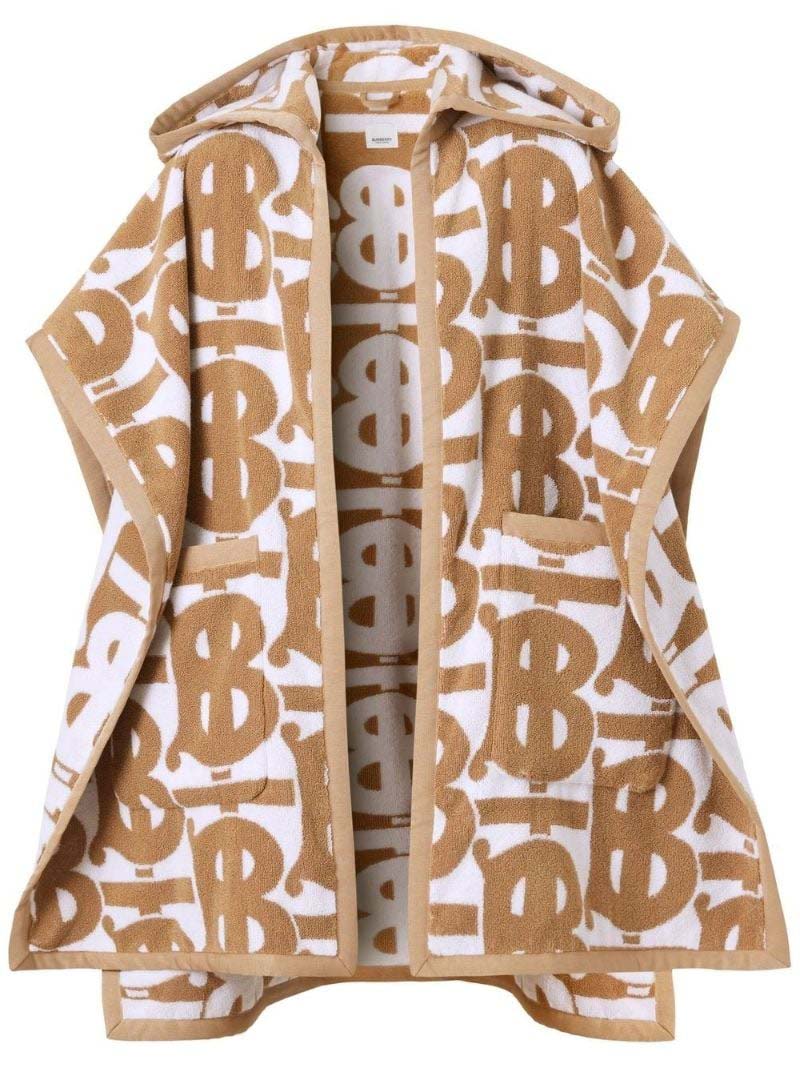 Kabáty Burberry Burberry Jacquard Hooded Towel Cape Hnedá | 8056550