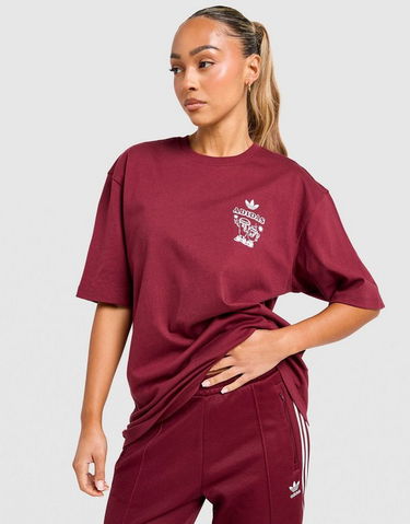 Tričko adidas Originals Coffee Club Graphic T-Shirt Vínová | KV1588, 4
