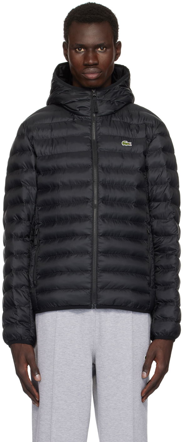 Prešívaná bunda Lacoste Puffer Jacket With Hood Čierna | BH2909_031, 0