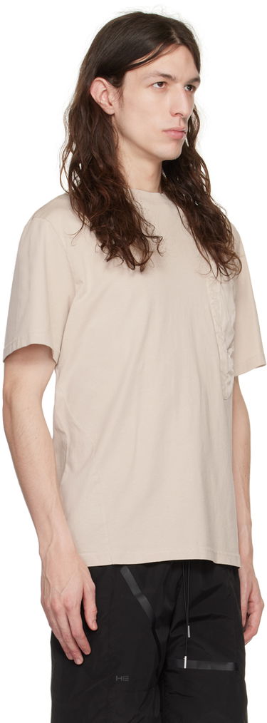 Tričko HELIOT EMIL Shaped Pocket T-Shirt Béžová | HE_M_09_030_C01_ST18, 1
