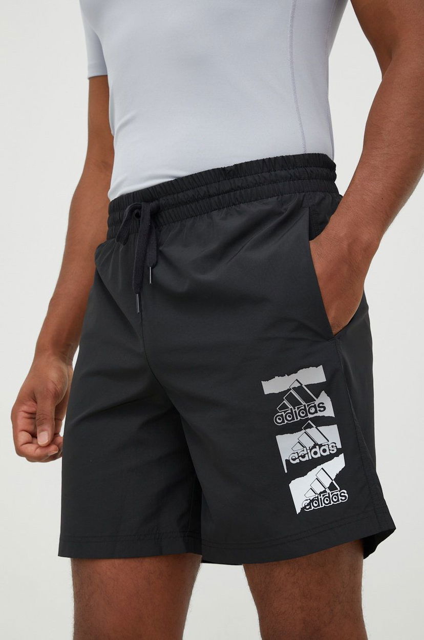 Šortky adidas Originals Stacked Logo Woven Training Shorts Čierna | HE1886