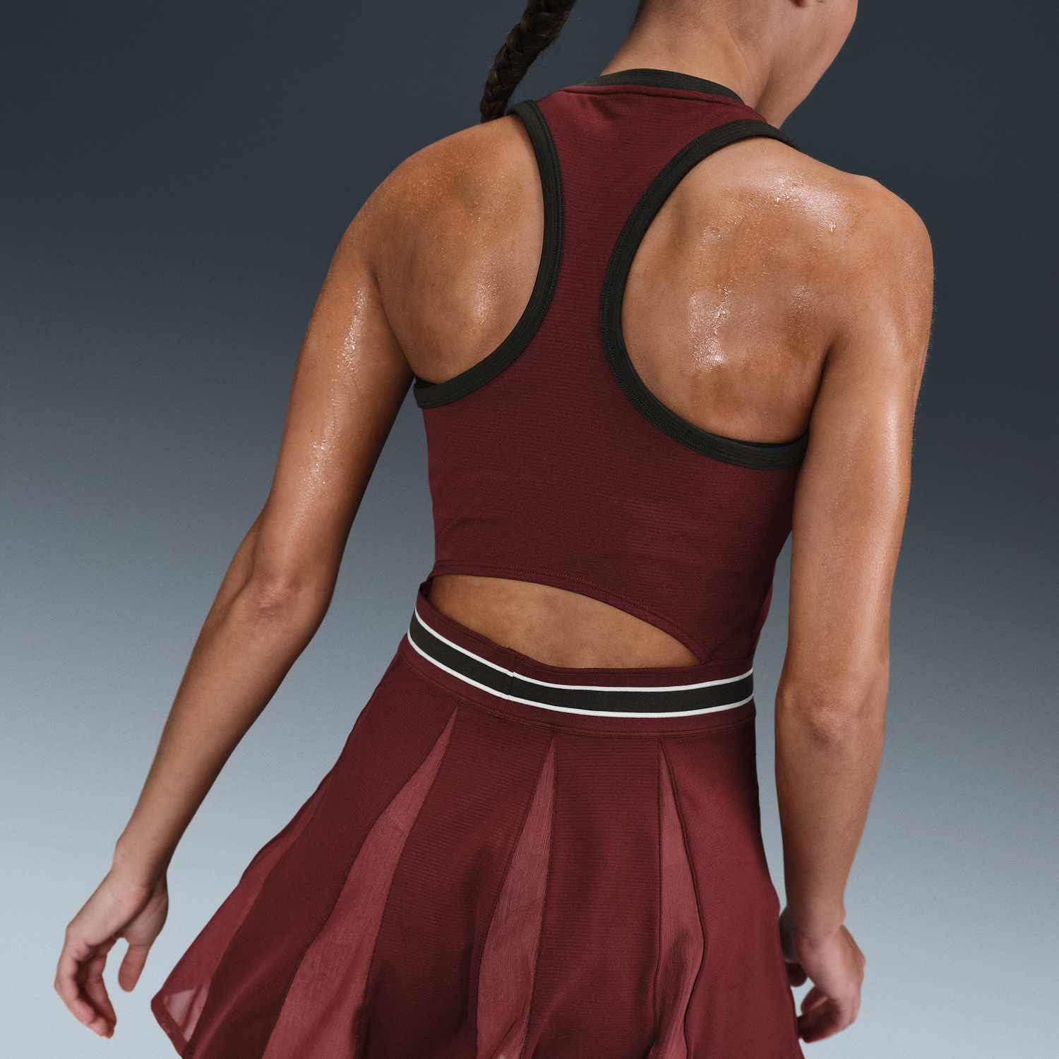 Šaty Nike NikeCourt Slam Dri-FIT Tennis Dress Vínová | FZ6742-619, 1