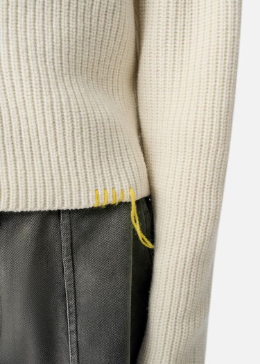 Sveter AXEL ARIGATO Cropped Knit Cardigan Biela | A3359002, 5