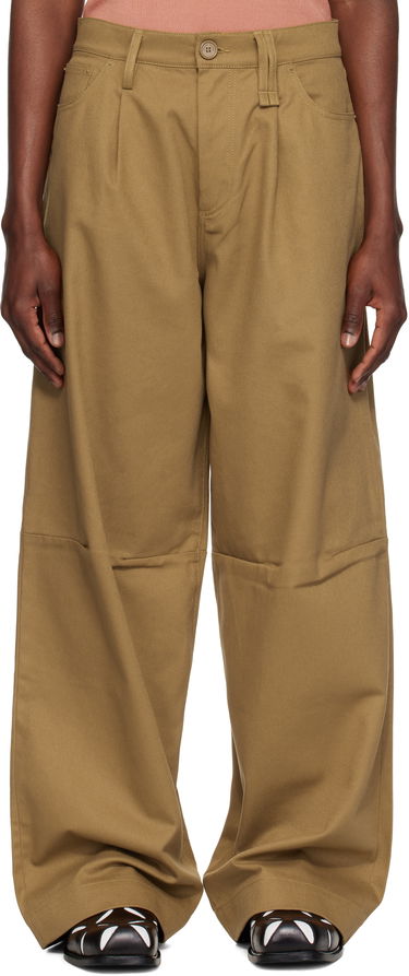 Nohavice Simone Rocha Simone Rocha Embellished Puddle Trousers Hnedá | 4131B 1074, 0