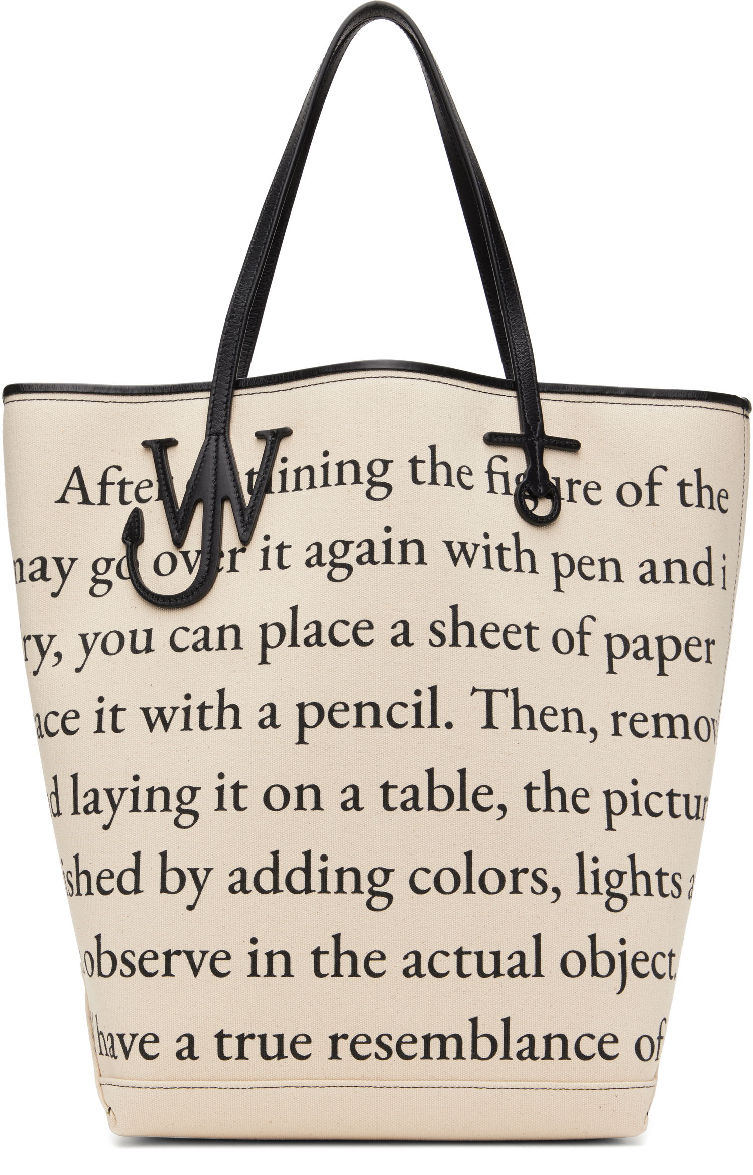 Tote bag JW Anderson JW Anderson Anchor Tall Tote Bag Béžová | HB0734-FA0455, 0