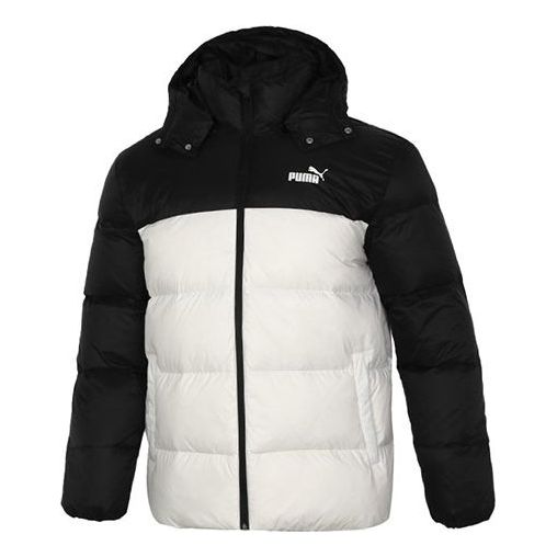 Prešívaná bunda Puma Detachable Hoodie Down Jacket Biela | 534937-73