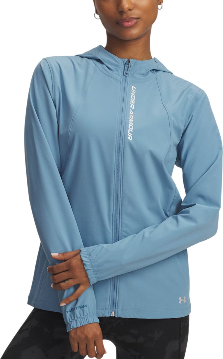 Bunda Under Armour Under Armour UA OutRun the STORM Hooded Jacket Modrá | 1377043-418