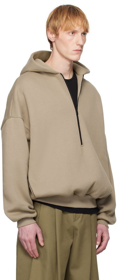 Mikina Fear of God Fear of God Eternal Half Zip Hoodie Čierna | FGE250-51311FLC, 4