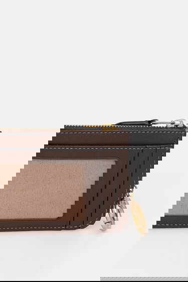 Peňaženka Coach Monogrammed Zippered Card Case with Key Ring Hnedá | CCD13, 2