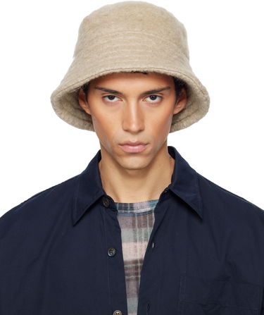 Klobúk Dries Van Noten Dries Van Noten Wool Mohair Bucket Hat Béžová | 252-029501-2055, 0