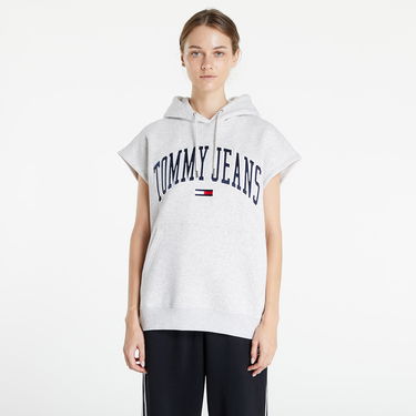Mikina Tommy Hilfiger Oversized Collegiate Logo Vest Šedá | DW0DW14343 PJ4, 0