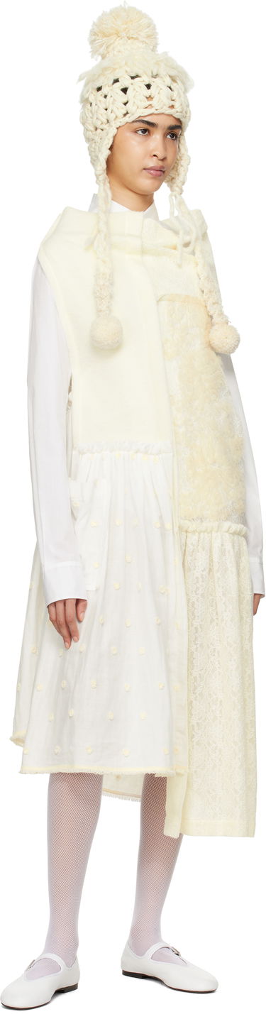 Šaty Comme des Garçons Comme Des Garçons Paneled Midi Dress Biela | TN-O004-051, 3