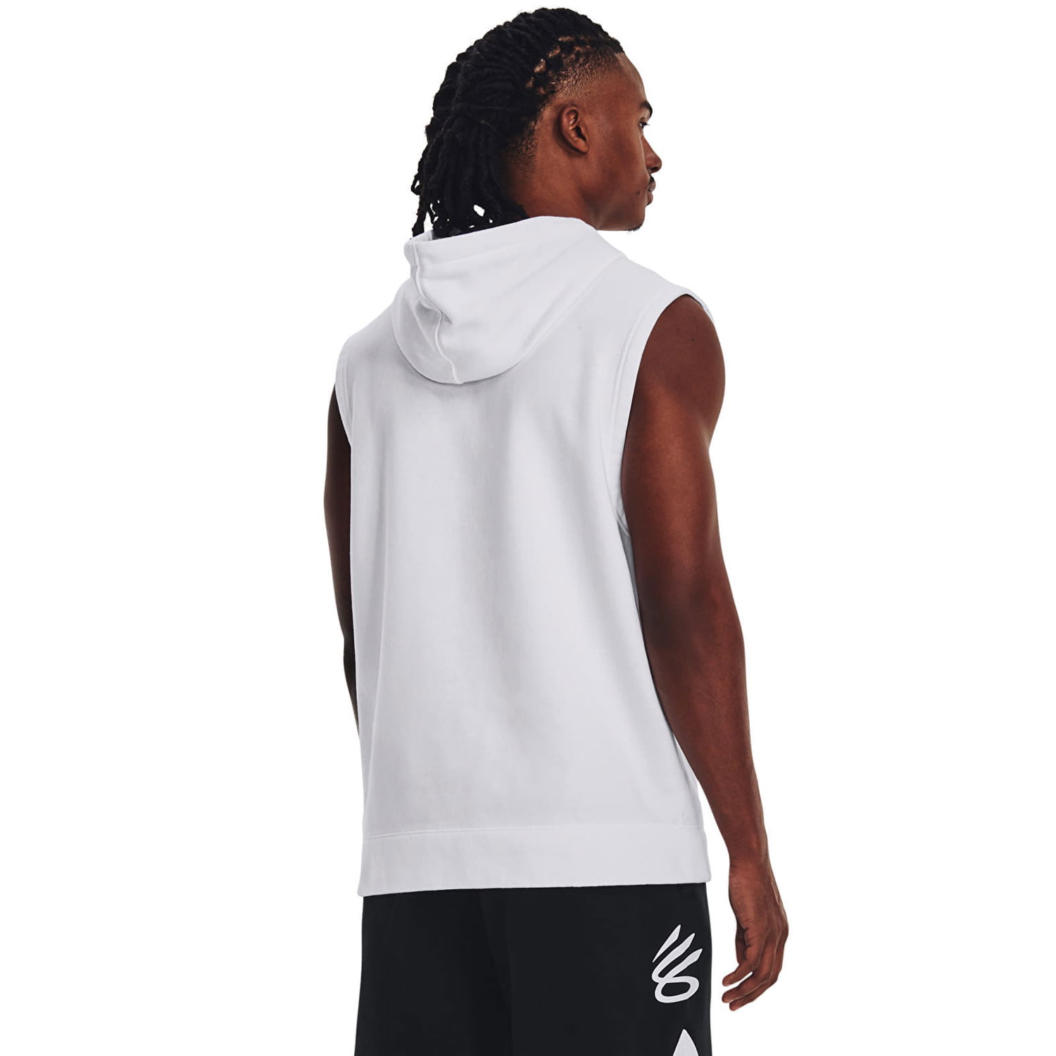 Mikina Under Armour Curry Fleece Slvls Hoodie White Biela | 1374301-100, 0