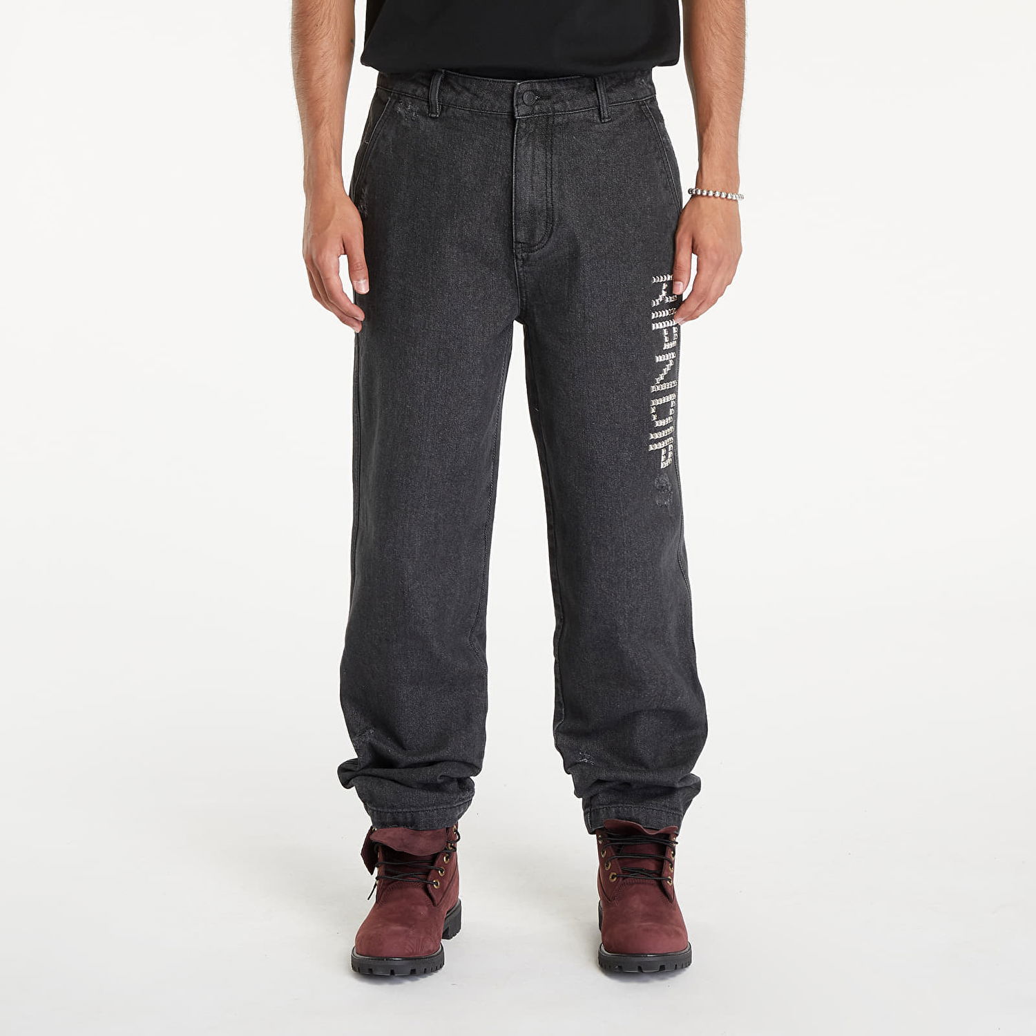 Džínsy RIPNDIP Rockstar Distressed Denim Pants Black Čierna | RNDSUM24115, 0