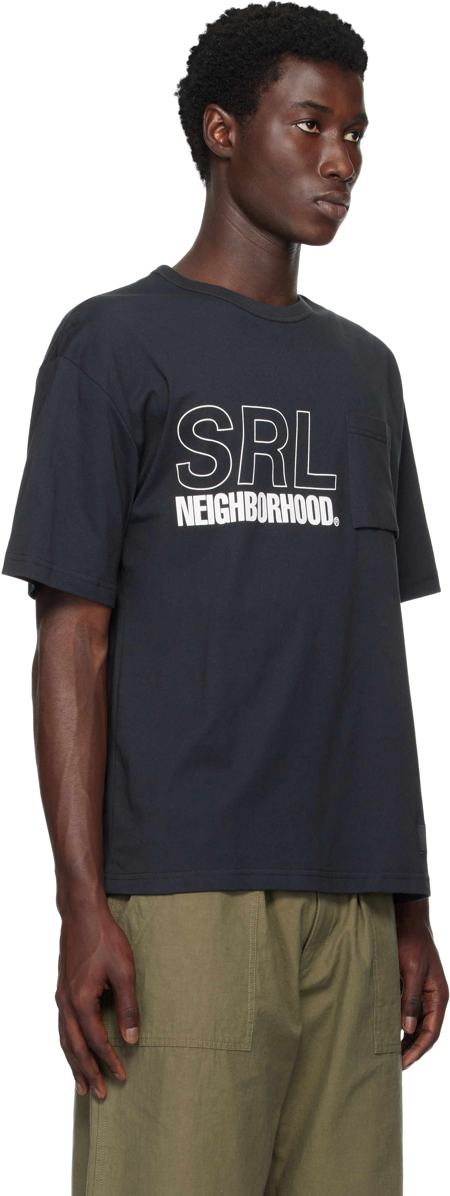Tričko Neighborhood Neighborhood 'SRL' Sheltech Crewneck Short Sleeve Graphic T-Shirt Čierna | 251BWNH-CSM03, 1