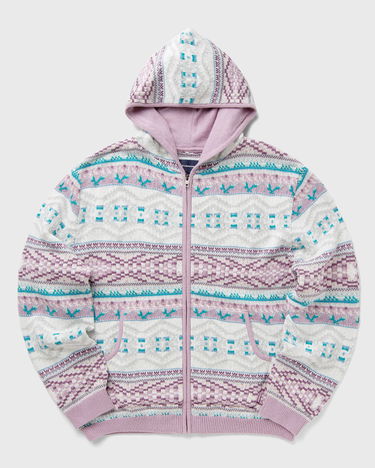 Mikina thisisneverthat Hooded Zip-Up Sweater Fialová | TN243KKNZK02PNK, 0
