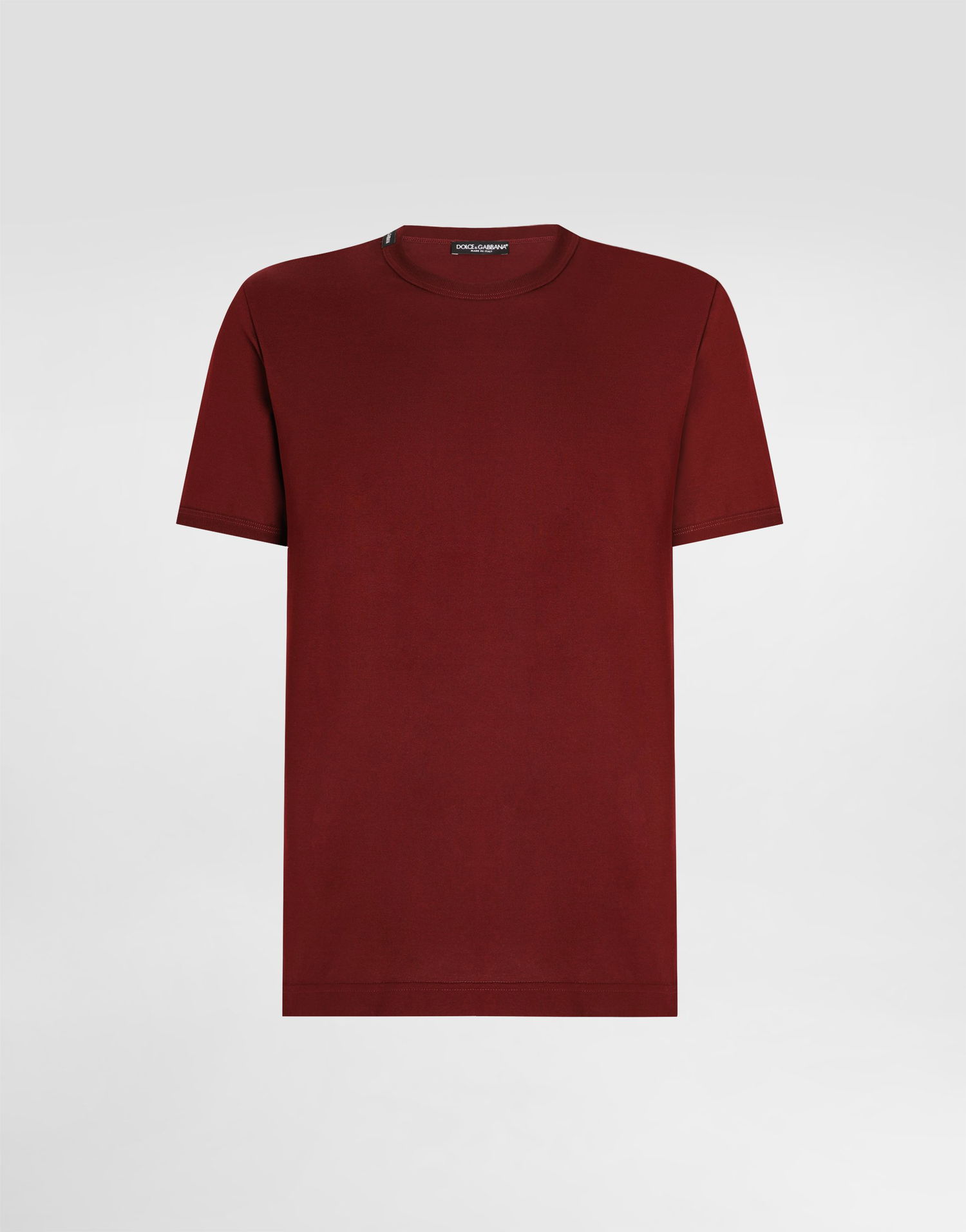 Tričko Dolce & Gabbana Dolce & Gabbana Cotton T-Shirt Vínová | G8JX7TFU7EQR0369, 0
