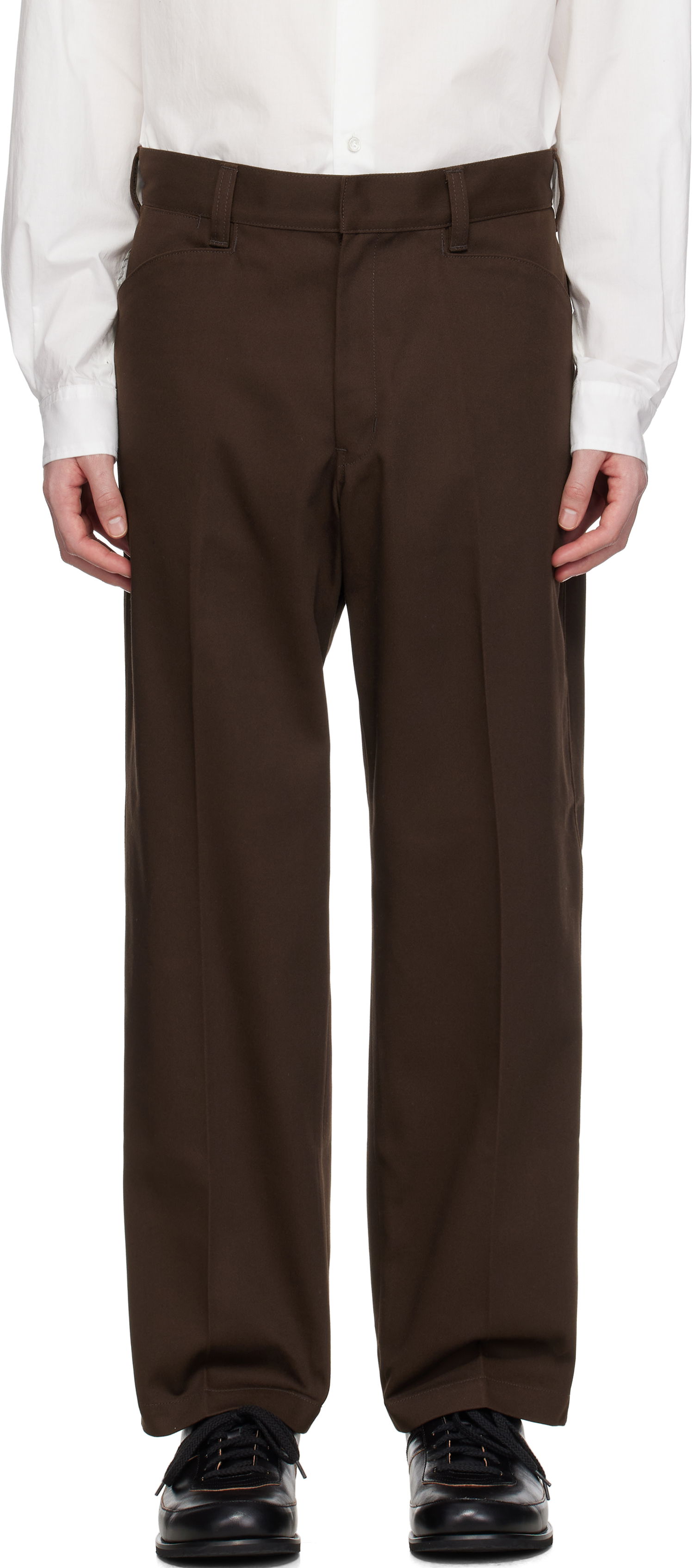 Nohavice Neighborhood Neighborhood WP Wide Trousers Hnedá | 251SPNH-PTM01, 0