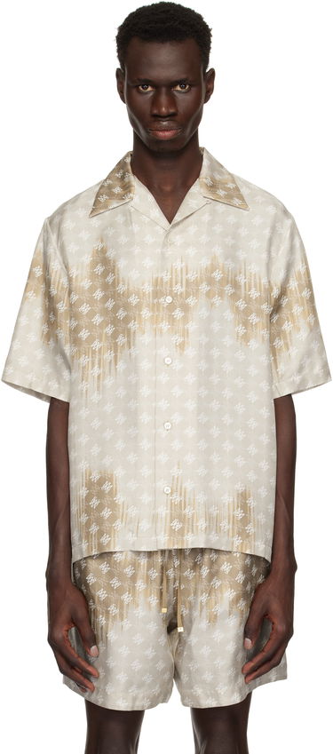 Košeľa AMIRI Amiri MA Quad Bleached Camp Shirt Béžová | AMSTCA1110, 0