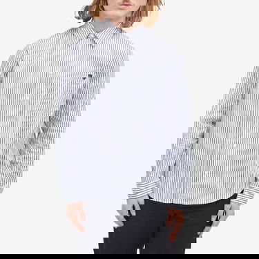 Košeľa Burberry Stripe Shirt With Logo Patch Biela | 8102558-C1999, 2