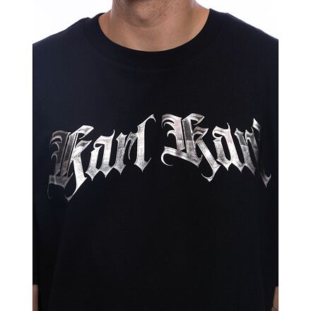 Tričko Karl Kani Old English Chrome Black T-Shirt Čierna | KK60300182, 1