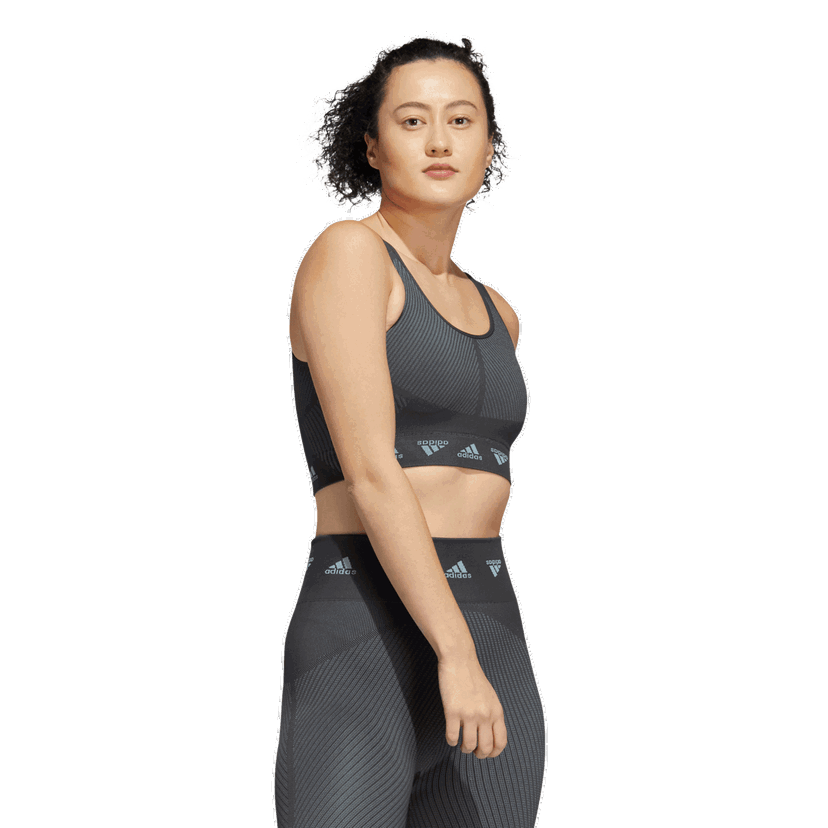 Podprsenka adidas Originals AEROKNIT Sports Bra Čierna | HE2614