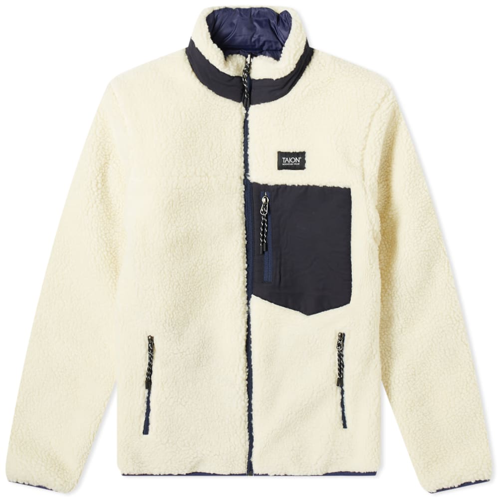 Bunda TAION Reversible Fleece Down Jacket Béžová | TAION-R102MB-NVY, 0