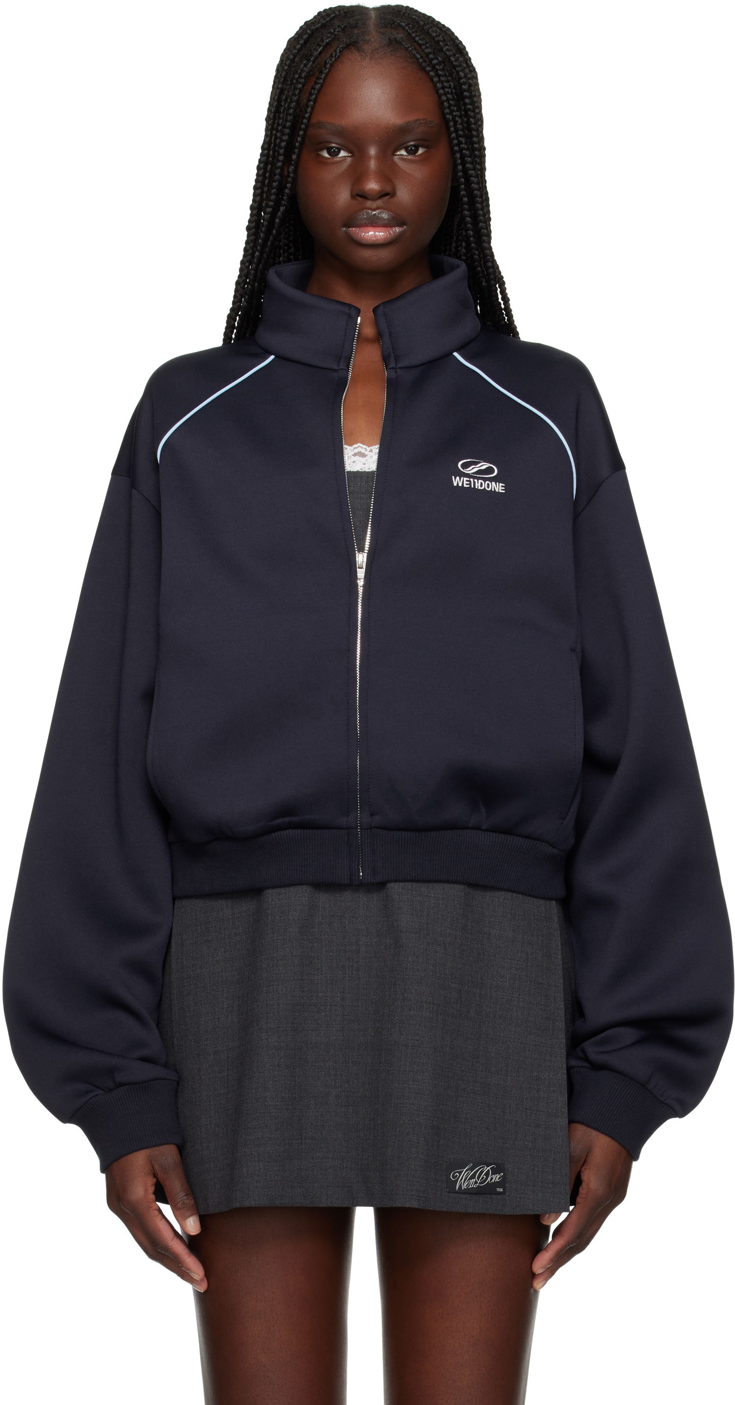 Bomber bunda We11done We11done Sporty Selldone Track Jacket Navy | WD-TJ1-25-832-W-NV, 0