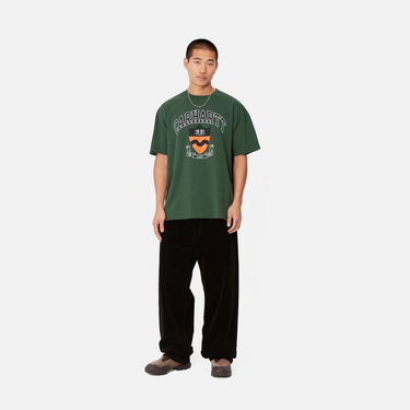 Tričko Carhartt WIP Short Sleeve Lazy Duck Graphic T-Shirt Zelené | I033955_9, 2