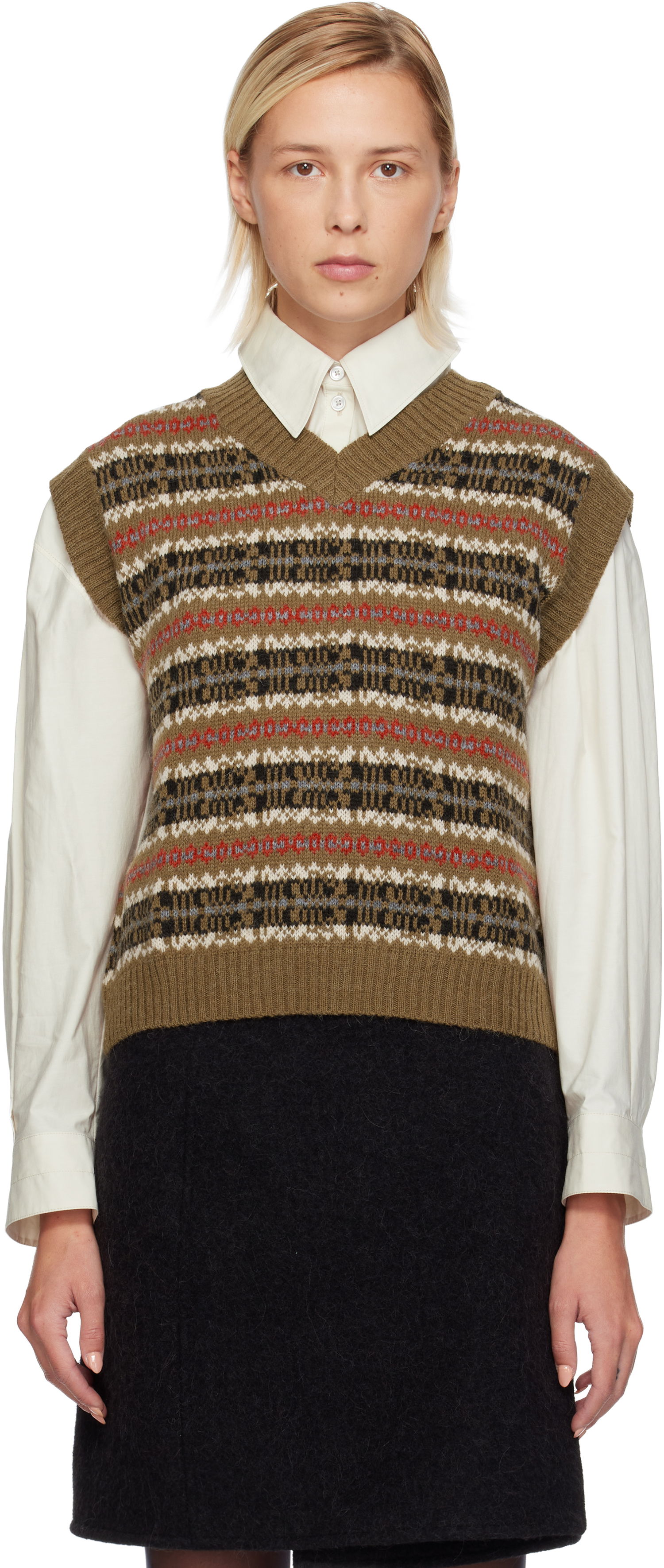 Vesta Max Mara Weekend Fleres Jacquard Vest Rôznofarebný | 2525356022600, 0