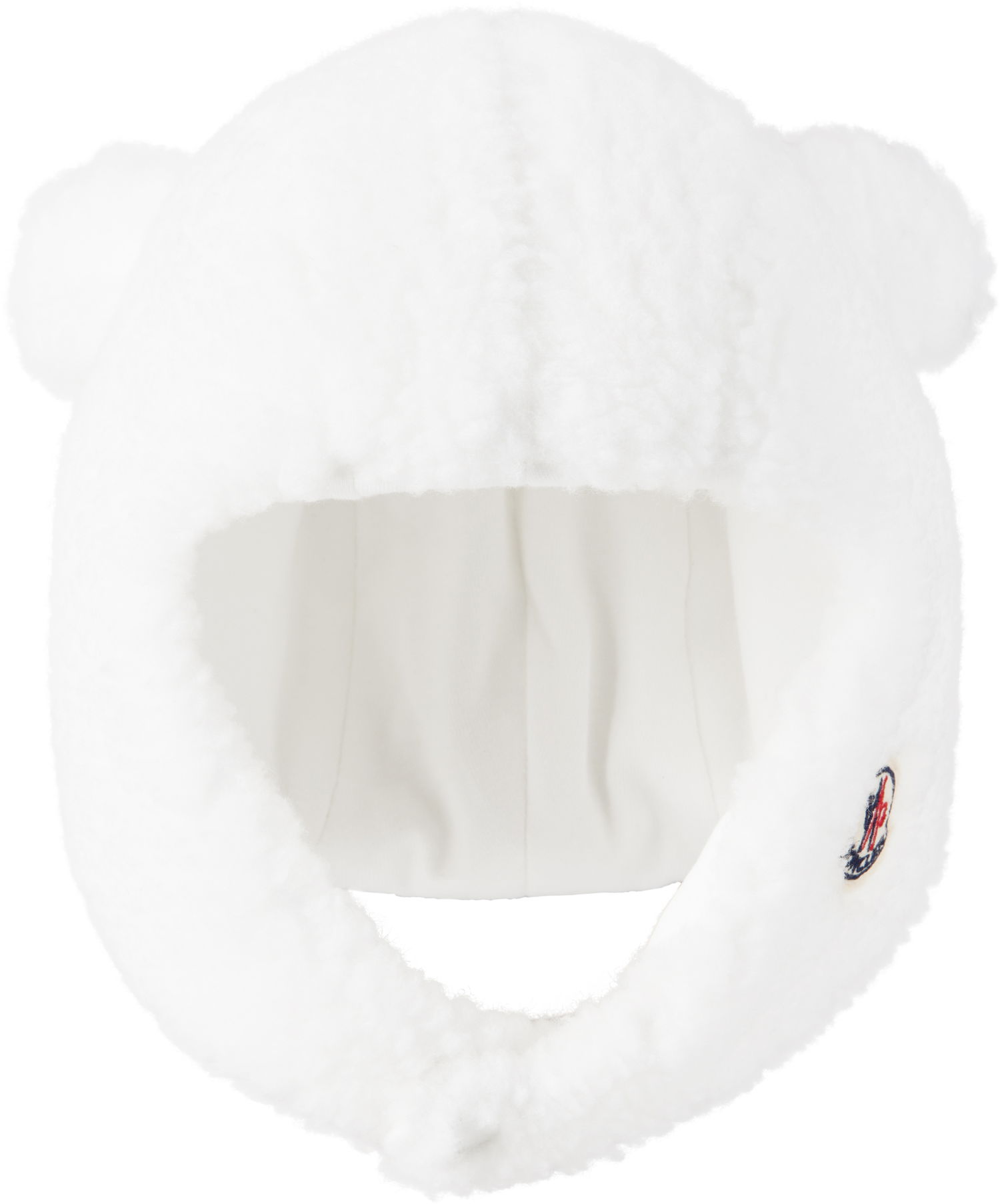 Kulicha Moncler Moncler Enfant Teddy Earflap Beanie Biela | K29513B0000189A3X, 0
