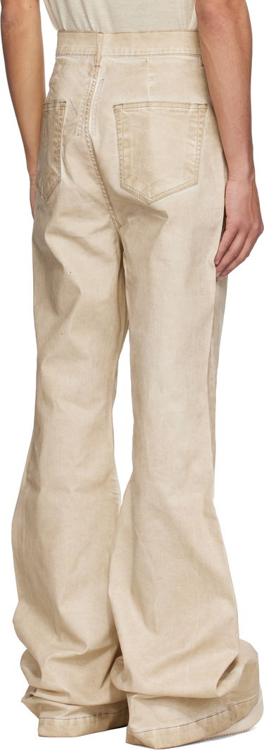 Džínsy Rick Owens Rick Owens DRKSHDW Hollywood Bolan Bootcut Jeans Béžová | DU01E3365 SCF, 2