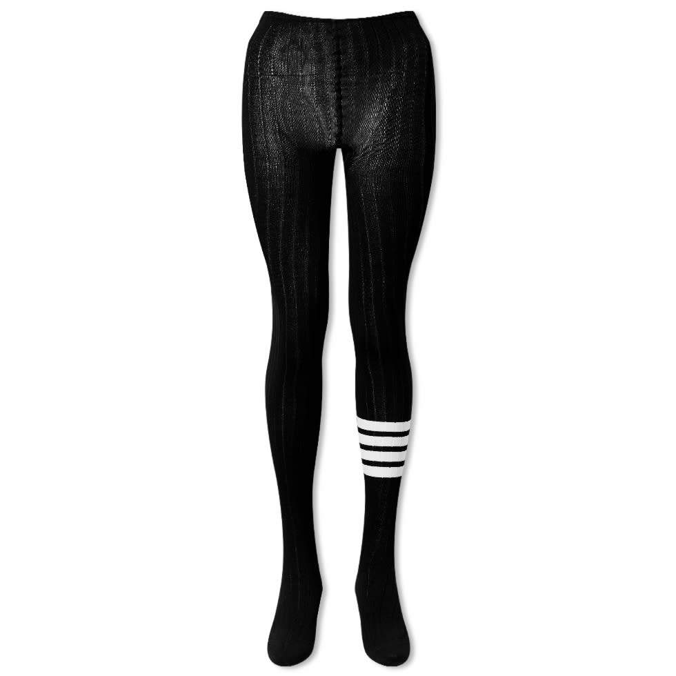 Ponožky Thom Browne Thom Browne 4 Bar Rib Merino Tights Čierna | FAS125A-Y1023-001, 0