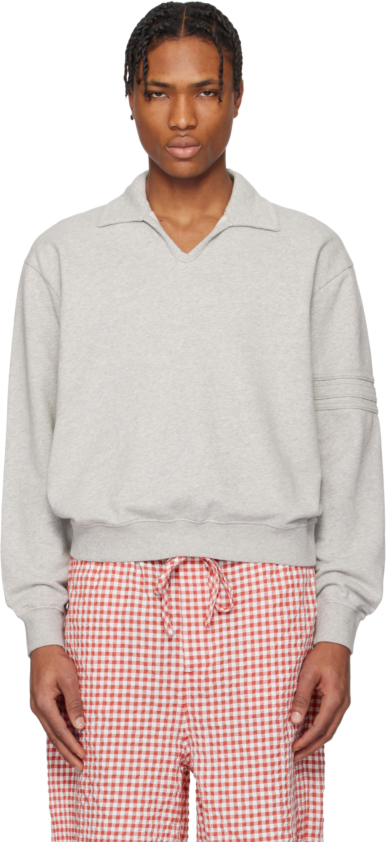 Sveter Bode Bode Crew Polo Šedá | MRS25CS058, 0