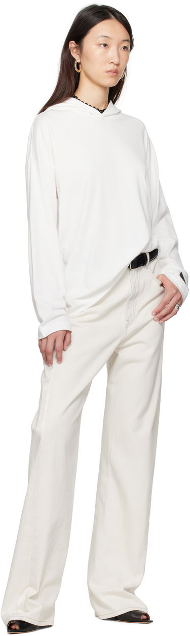 Mikina Fear of God Fear of God ESSENTIALS Long Sleeve Hoodie Biela | 125SP257044FW, 3