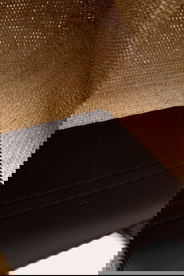 Tote bag GANNI GANNI Easy Shopper Medium Raffia Tote Bag Béžová | A6823, 4
