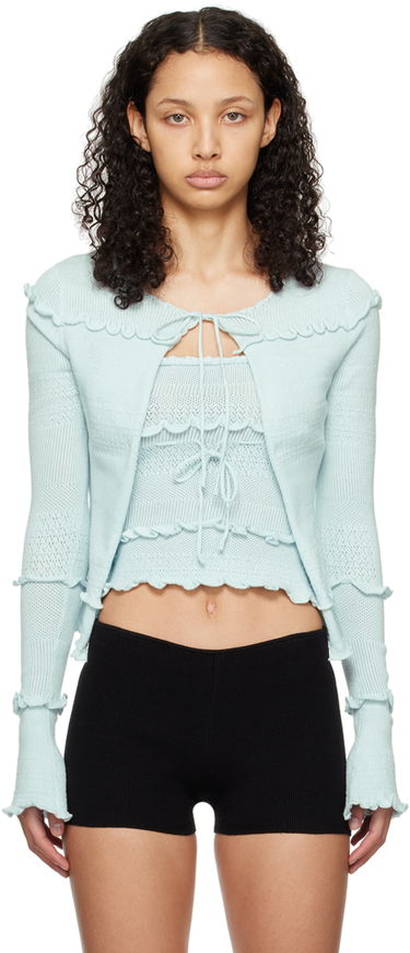 Sveter GUIZIO Guizio Balena Knit Cardigan Modrá | R24641S035, 0
