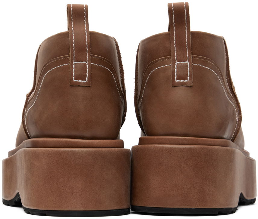 Doplnky We11done We11done Pull-Loop Platform Boots Hnedá | WD-AO1-23-468-W-BR, 1