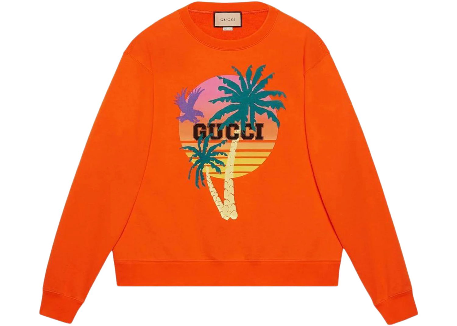 Mikina Gucci Love Parade Printed Cotton Sweatshirt Orange Oranžová | 626990 XJE0U 7548, 0