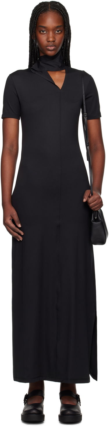 Šaty Y-3 Y-3 Fitted Closure Maxi Dress Čierna | JI7088, 0