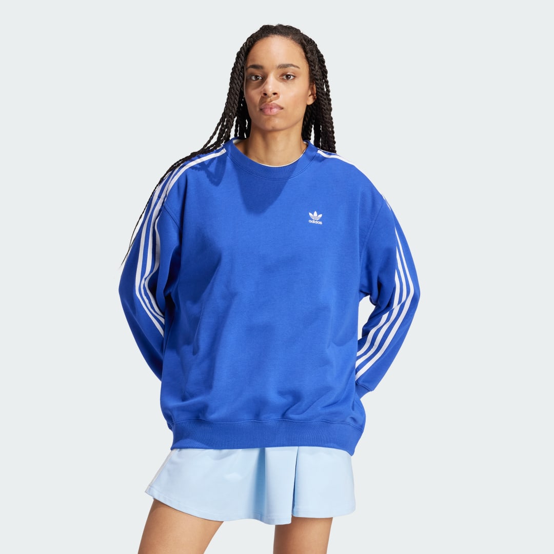 3-Stripes Oversized Crew