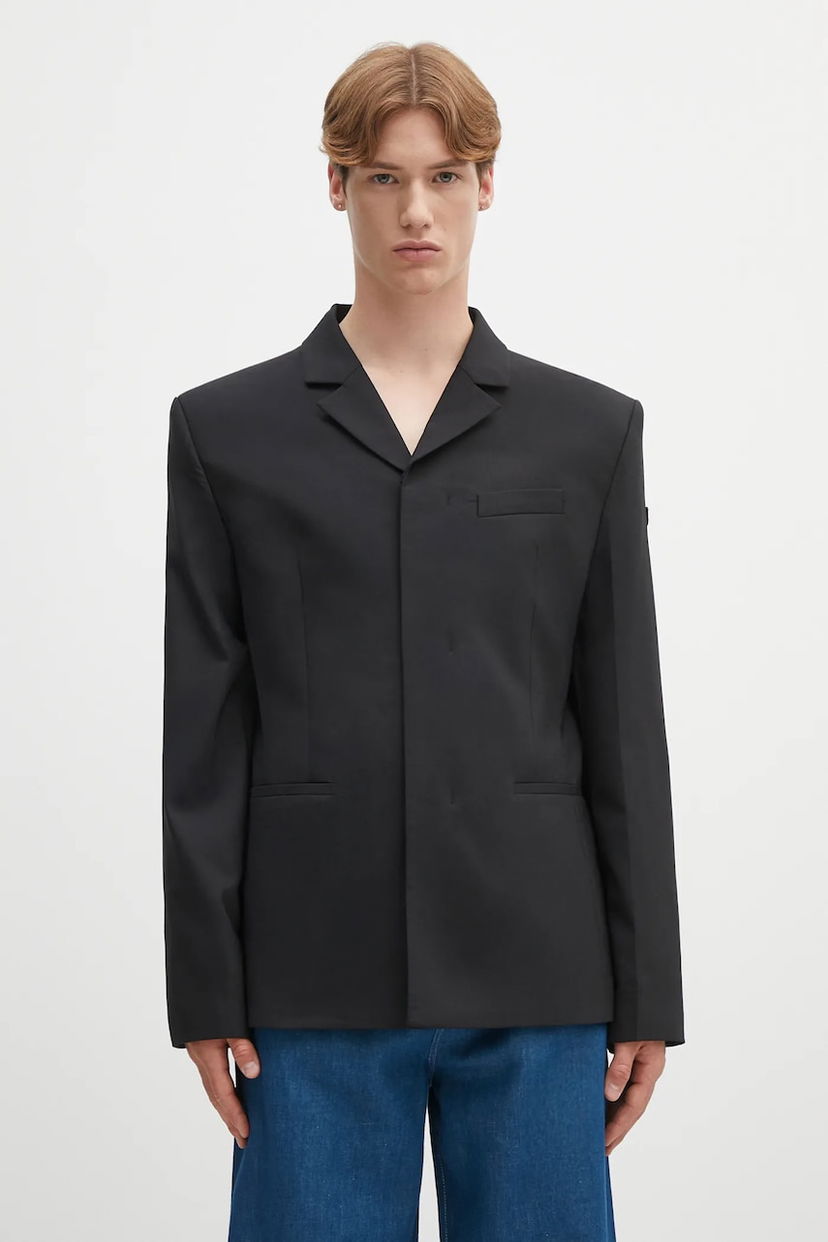 Kabáty 032C 032C Office Attire Wool Blend Blazer Čierna | S25.MRW.2001.000