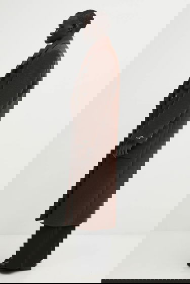 Kabáty Lacoste Long Textured Wool Coat Hnedá | BF5306, 0