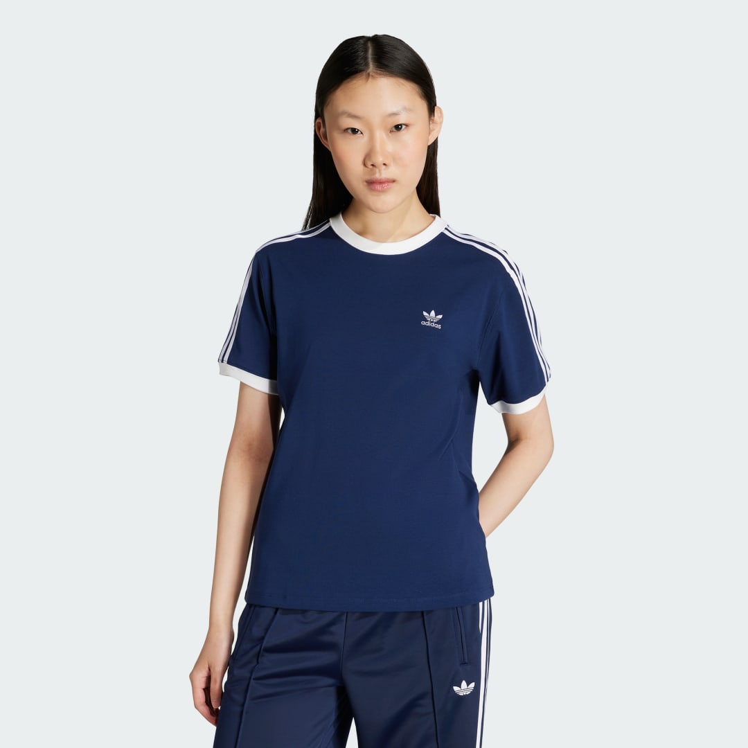 Tričko adidas Performance 3-Stripes T-Shirt Modrá | JY4852, 0