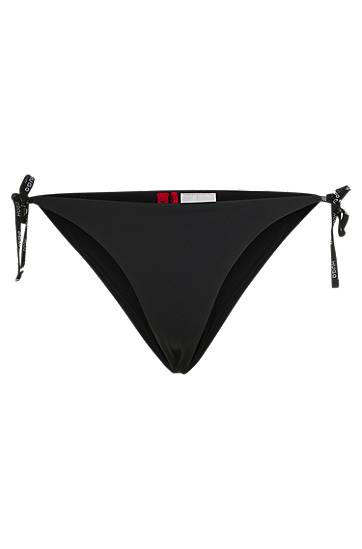 Plavky BOSS Bikini Bottoms with Logo Ties Čierna | 50535795, 0