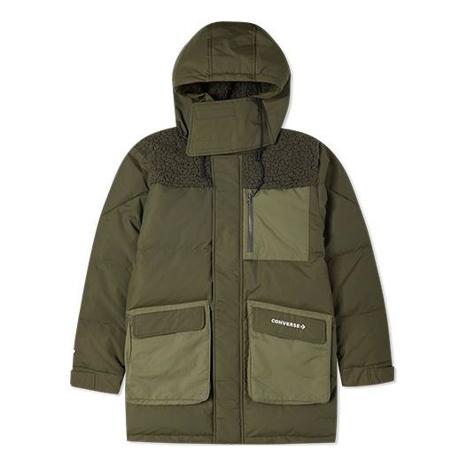 Parka Converse Premium Mid Down Jacket Zelené | 10021971-A02, 0